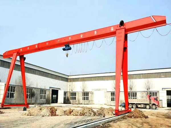 MH型3-16噸電動葫蘆單梁門式起重機(jī)(箱體形狀)